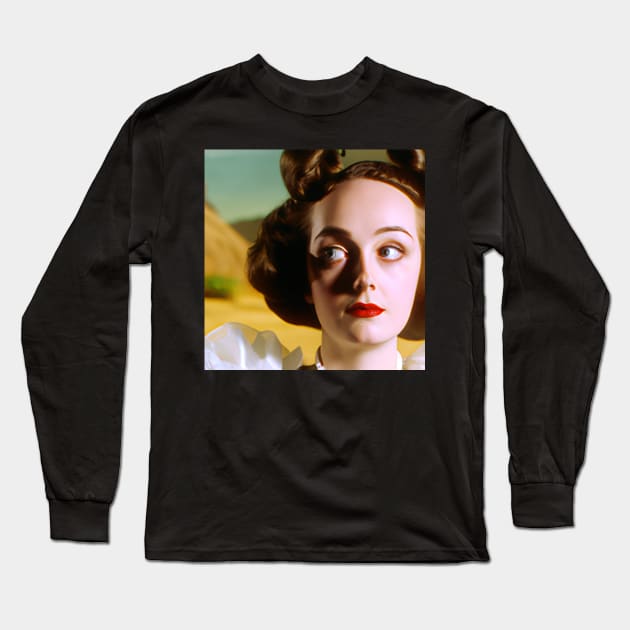 Bette Davis: A Cinematic Force Long Sleeve T-Shirt by tearbytea